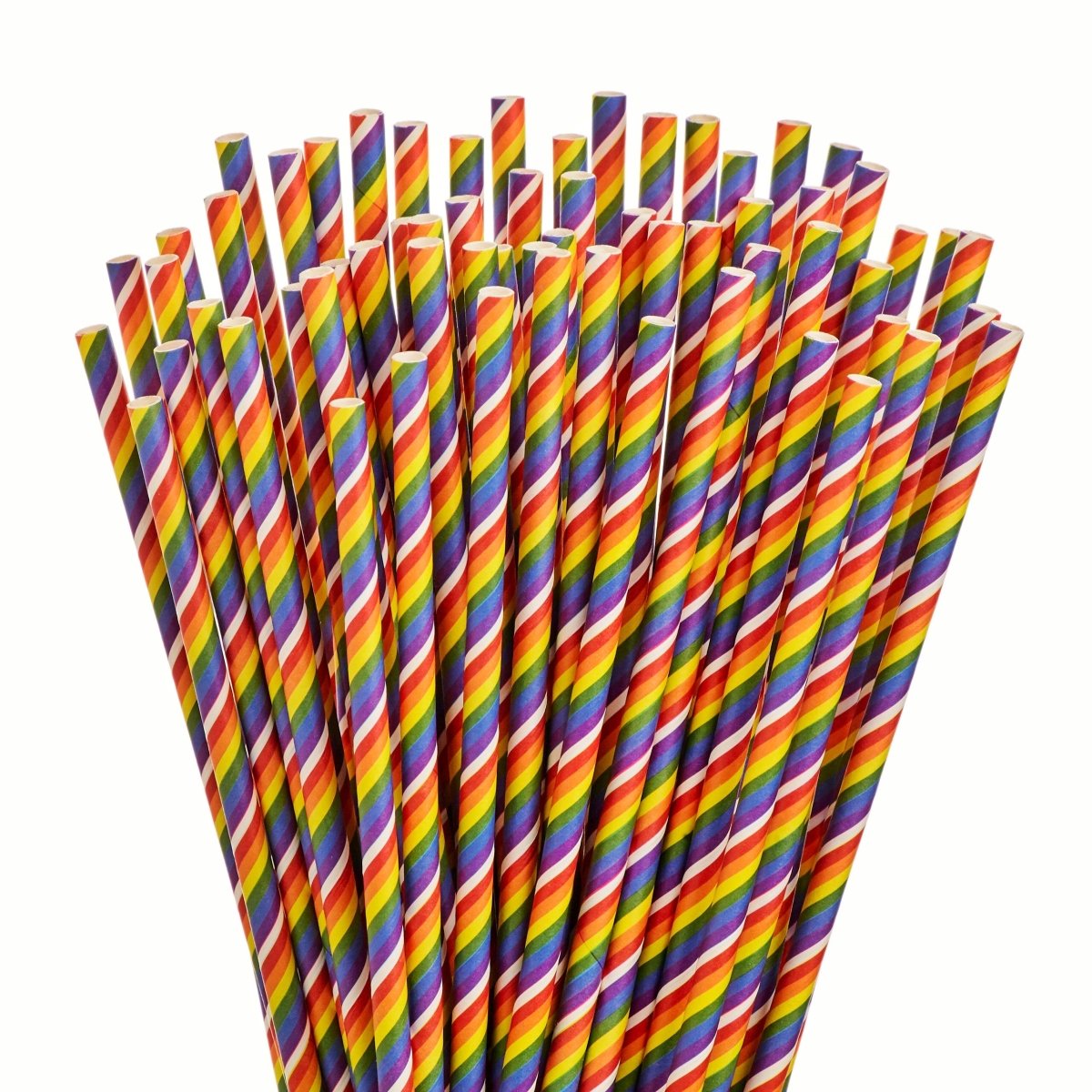 Original Rainbow Paper Straws