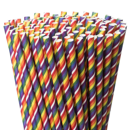 Original Rainbow Paper Straws