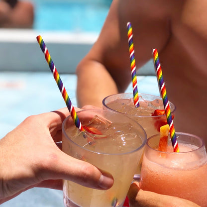 Original Rainbow Paper Straws